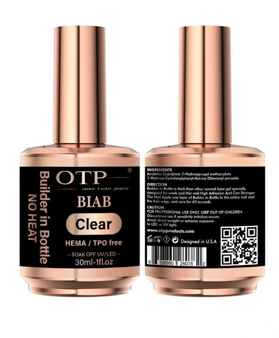 OTP Builder Gel in Bottle 1 oz - HEMA/TPO FREE.  NO HEAT-CLEAR
