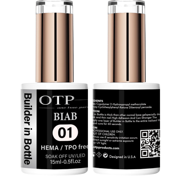 Builder Gel in bottle .5oz (BIAB)- CLEAR-HEMA/TPO FREE