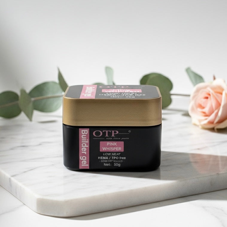 Builder Gel in JAR 50ml-Pink Whisper-HEMA/TPO FREE-Low HEAT